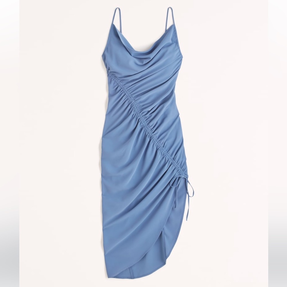 Blue midi dress
